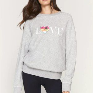 SPIRITUAL GANGSTER Love Old School Sweatshirt Gray {2C9}